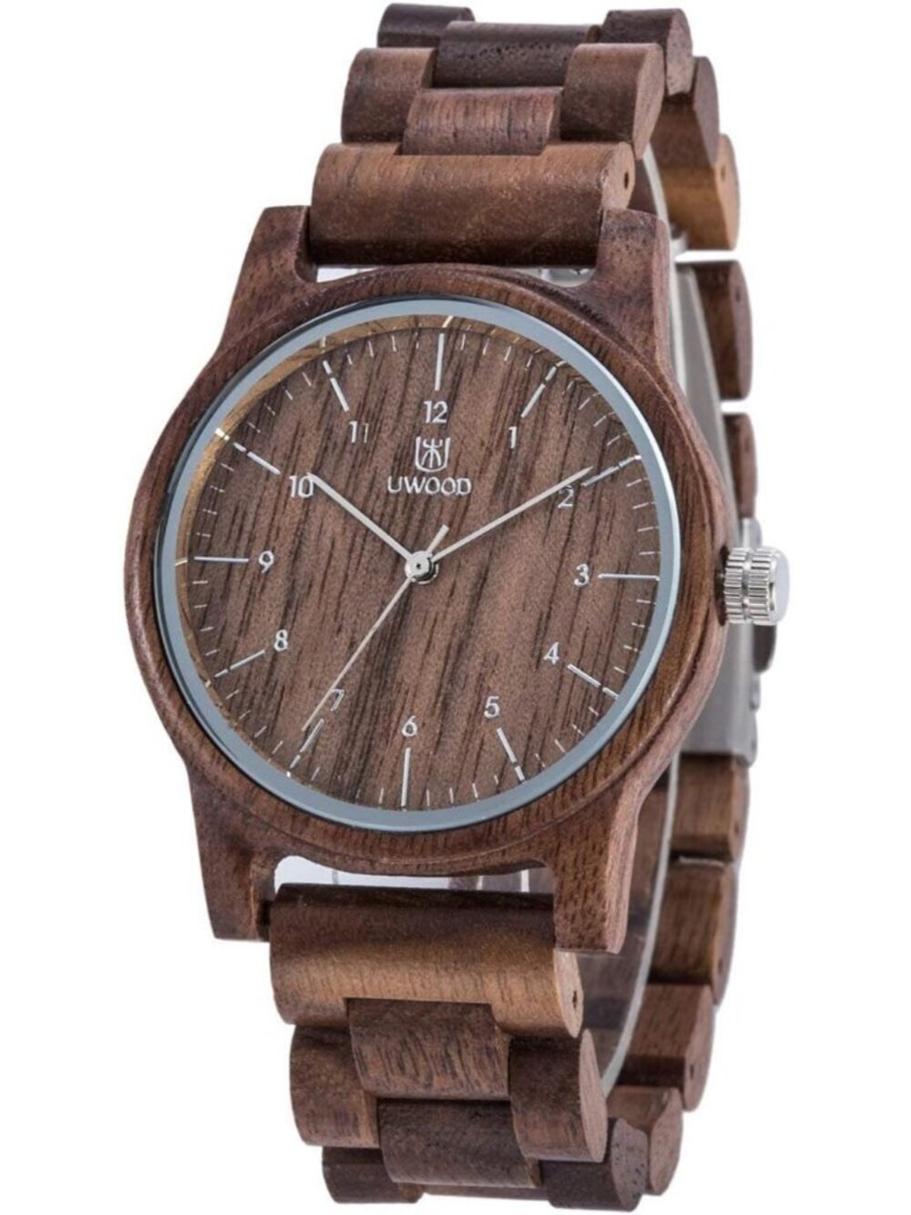 Mens Tan Brown Analog Unisex Natural Handmade Adjustable Waterproof Wooden Watch